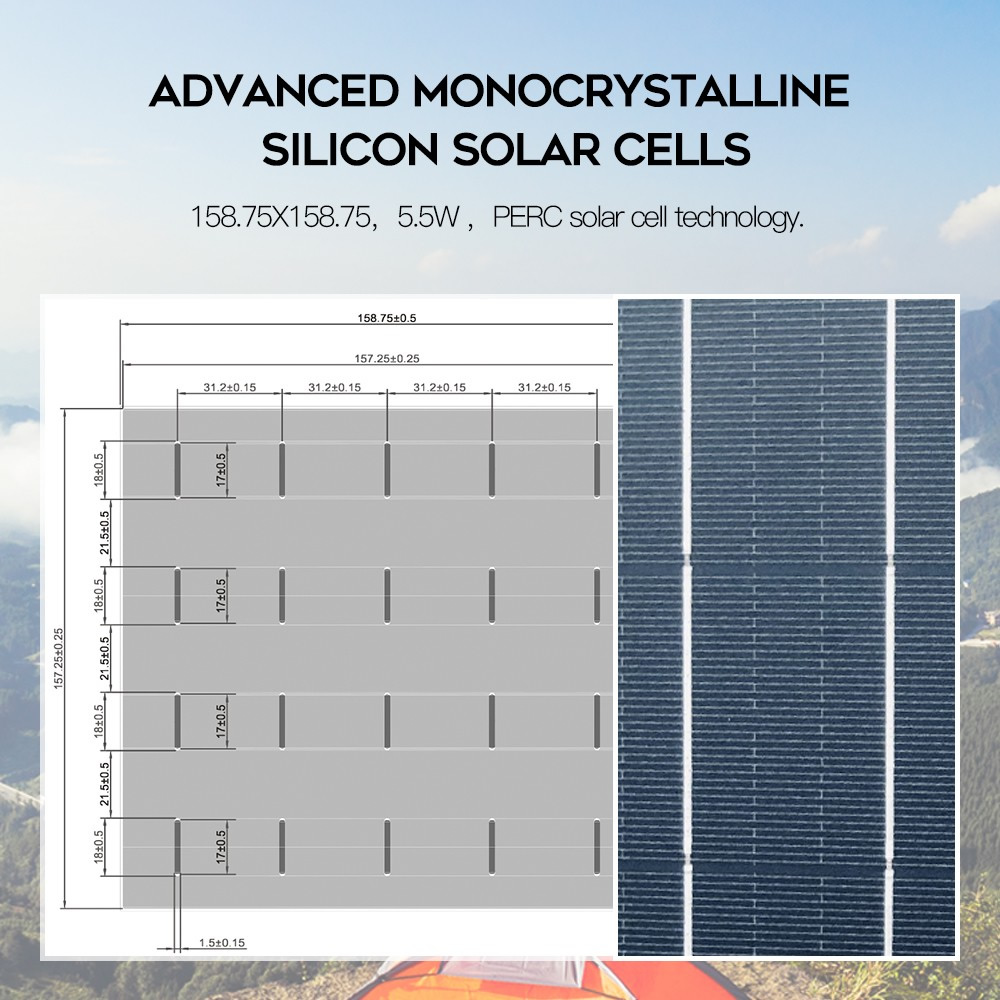 Solar Charger Portable Solar Panels High Capacity Solar Power Bank power station
