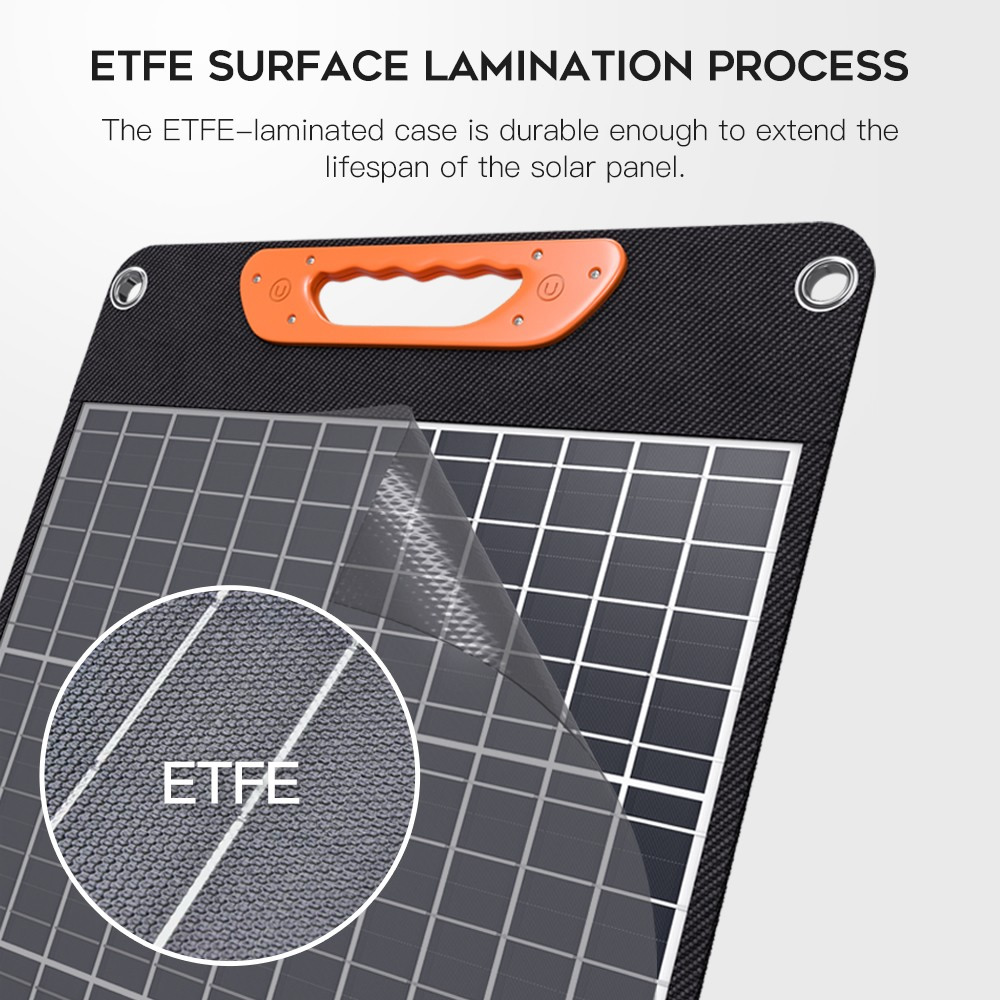100 Watt Portable Solar Panel for Camping with Power Bank Foldable ETFE