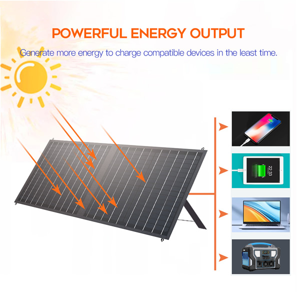 Solar Charger with USB Port Portable and Foldable Solar Panel