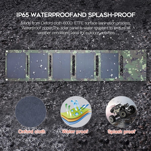 Wholesale Portable Foldable Solar Panel for Camping Power Station Battery Mobile Phone Charger