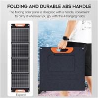 Solar Charger Outdoor Portable Power Bank  power station with 4 Solar Panels