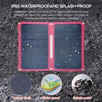 High Efficiency Waterproof Solar Panel Charger with USB QC 3 Typc C DC Outputs for Power Stations