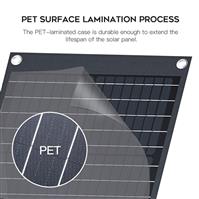 Portable Solar Panel Kit Folding Solar Charger with 2 USB DC Outputs