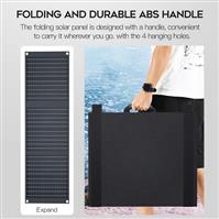 Portable Solar Panel Kit Folding Solar Charger with 2 USB DC Outputs