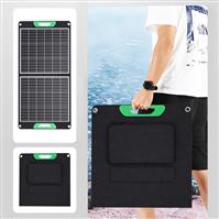 Foldable Solar Panel Battery Charger Kit with USB DC Type C Ports